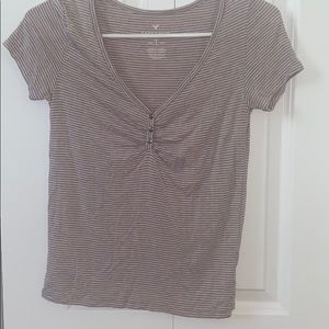 Light Pink Striped Tee